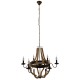 GloboStar® VICTORIAN 01404 Vintage Κρεμαστό Φωτιστικό Οροφής Πολύφωτο 6 x E14 Μπρούτζινο Σκουριά Μεταλλικό Πολυέλαιος με Μπεζ Σχοινί Φ76 x Y65cm GloboStar® VICTORIAN 01404 Vintage Κρεμαστό Φωτιστικό Οροφής Πολύφωτο 6 x E14 Μπρούτζινο Σκουριά Μεταλλικό Πολυέλαιος με Μπεζ Σχοινί Φ76 x Y65cm