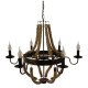 GloboStar® VICTORIAN 01404 Vintage Κρεμαστό Φωτιστικό Οροφής Πολύφωτο 6 x E14 Μπρούτζινο Σκουριά Μεταλλικό Πολυέλαιος με Μπεζ Σχοινί Φ76 x Y65cm GloboStar® VICTORIAN 01404 Vintage Κρεμαστό Φωτιστικό Οροφής Πολύφωτο 6 x E14 Μπρούτζινο Σκουριά Μεταλλικό Πολυέλαιος με Μπεζ Σχοινί Φ76 x Y65cm