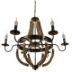 GloboStar® VICTORIAN 01404 Vintage Κρεμαστό Φωτιστικό Οροφής Πολύφωτο 6 x E14 Μπρούτζινο Σκουριά Μεταλλικό Πολυέλαιος με Μπεζ Σχοινί Φ76 x Y65cm GloboStar® VICTORIAN 01404 Vintage Κρεμαστό Φωτιστικό Οροφής Πολύφωτο 6 x E14 Μπρούτζινο Σκουριά Μεταλλικό Πολυέλαιος με Μπεζ Σχοινί Φ76 x Y65cm