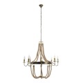 GloboStar® BAVARIAN 01405 Vintage Κρεμαστό Φωτιστικό Οροφής Πολύφωτο 8 x E14 Μπρούτζινο Σκουριά Μεταλλικό Πολυέλαιος με Μπεζ Σχοινί Φ87 x Υ80cm GloboStar® BAVARIAN 01405 Vintage Κρεμαστό Φωτιστικό Οροφής Πολύφωτο 8 x E14 Μπρούτζινο Σκουριά Μεταλλικό Πολυέλαιος με Μπεζ Σχοινί Φ87 x Υ80cm
