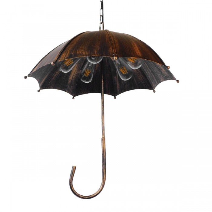 GloboStar® UMBRELLA 01406 Vintage Industrial Κρεμαστό Φωτιστικό Οροφής Πολύφωτο 5 x E27 Μαύρο Καφέ Σκουριά Μεταλλικό Φ58 x Υ60cm GloboStar® UMBRELLA 01406 Vintage Industrial Κρεμαστό Φωτιστικό Οροφής Πολύφωτο 5 x E27 Μαύρο Καφέ Σκουριά Μεταλλικό Φ58 x Υ60cm