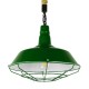 GloboStar® ELEDA 01408 Vintage Industrial Κρεμαστό Φωτιστικό Οροφής Μονόφωτο 1 x E27 Πράσινο Λευκό Μεταλλικό Καμπάνα Πλέγμα με Μπεζ Σχοινί Φ36 x Υ31cm GloboStar® ELEDA 01408 Vintage Industrial Κρεμαστό Φωτιστικό Οροφής Μονόφωτο 1 x E27 Πράσινο Λευκό Μεταλλικό Καμπάνα Πλέγμα με Μπεζ Σχοινί Φ36 x Υ31cm