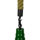GloboStar® ELEDA 01408 Vintage Industrial Κρεμαστό Φωτιστικό Οροφής Μονόφωτο 1 x E27 Πράσινο Λευκό Μεταλλικό Καμπάνα Πλέγμα με Μπεζ Σχοινί Φ36 x Υ31cm GloboStar® ELEDA 01408 Vintage Industrial Κρεμαστό Φωτιστικό Οροφής Μονόφωτο 1 x E27 Πράσινο Λευκό Μεταλλικό Καμπάνα Πλέγμα με Μπεζ Σχοινί Φ36 x Υ31cm