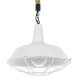 GloboStar® NARANZA 01409 Vintage Industrial Κρεμαστό Φωτιστικό Οροφής Μονόφωτο 1 x E27 Λευκό Ματ Μεταλλικό Καμπάνα Πλέγμα με Μπεζ Σχοινί Φ36 x Υ31cm GloboStar® NARANZA 01409 Vintage Industrial Κρεμαστό Φωτιστικό Οροφής Μονόφωτο 1 x E27 Λευκό Ματ Μεταλλικό Καμπάνα Πλέγμα με Μπεζ Σχοινί Φ36 x Υ31cm