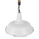 GloboStar® NARANZA 01409 Vintage Industrial Κρεμαστό Φωτιστικό Οροφής Μονόφωτο 1 x E27 Λευκό Ματ Μεταλλικό Καμπάνα Πλέγμα με Μπεζ Σχοινί Φ36 x Υ31cm GloboStar® NARANZA 01409 Vintage Industrial Κρεμαστό Φωτιστικό Οροφής Μονόφωτο 1 x E27 Λευκό Ματ Μεταλλικό Καμπάνα Πλέγμα με Μπεζ Σχοινί Φ36 x Υ31cm