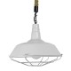 GloboStar® PUPPET 01412 Vintage Industrial Κρεμαστό Φωτιστικό Οροφής Μονόφωτο 1 x E27 Λευκό Γυαλιστερό Μεταλλικό Καμπάνα Πλέγμα με Μπεζ Σχοινί Φ36 x Υ31cm GloboStar® PUPPET 01412 Vintage Industrial Κρεμαστό Φωτιστικό Οροφής Μονόφωτο 1 x E27 Λευκό Γυαλιστερό Μεταλλικό Καμπάνα Πλέγμα με Μπεζ Σχοινί Φ36 x Υ31cm