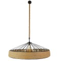 GloboStar® SAHARA 01416 Vintage Κρεμαστό Φωτιστικό Οροφής Μονόφωτο 1 x E27 Μαύρο Μεταλλικό με Μπεζ Σχοινί Φ80 x Υ25cm GloboStar® SAHARA 01416 Vintage Κρεμαστό Φωτιστικό Οροφής Μονόφωτο 1 x E27 Μαύρο Μεταλλικό με Μπεζ Σχοινί Φ80 x Υ25cm
