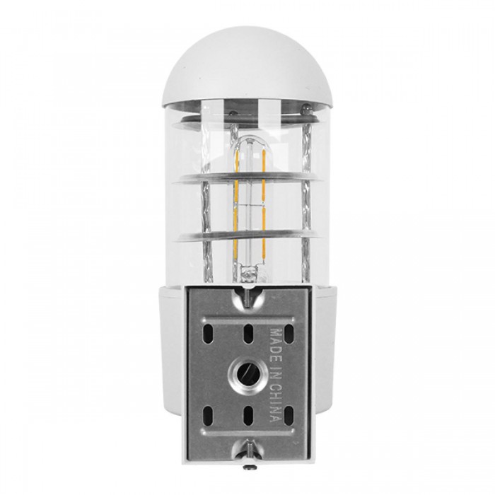 GloboStar® NEWI 01418 Μοντέρνο Φωτιστικό Τοίχου Απλίκα Μονόφωτο Λευκό Μεταλλικό Μ11 x Π17 x Υ23cm GloboStar® NEWI 01418 Μοντέρνο Φωτιστικό Τοίχου Απλίκα Μονόφωτο Λευκό Μεταλλικό Μ11 x Π17 x Υ23cm