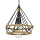 GloboStar® FLUTED 01421 Vintage Κρεμαστό Φωτιστικό Οροφής Μονόφωτο 1 x E27 Μαύρο Μεταλλικό με Μπεζ Σχοινί Φ25 x Υ24cm GloboStar® FLUTED 01421 Vintage Κρεμαστό Φωτιστικό Οροφής Μονόφωτο 1 x E27 Μαύρο Μεταλλικό με Μπεζ Σχοινί Φ25 x Υ24cm