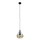 GloboStar® FLUTED 01421 Vintage Κρεμαστό Φωτιστικό Οροφής Μονόφωτο 1 x E27 Μαύρο Μεταλλικό με Μπεζ Σχοινί Φ25 x Υ24cm GloboStar® FLUTED 01421 Vintage Κρεμαστό Φωτιστικό Οροφής Μονόφωτο 1 x E27 Μαύρο Μεταλλικό με Μπεζ Σχοινί Φ25 x Υ24cm