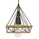 GloboStar® FLUTED 01421 Vintage Κρεμαστό Φωτιστικό Οροφής Μονόφωτο 1 x E27 Μαύρο Μεταλλικό με Μπεζ Σχοινί Φ25 x Υ24cm GloboStar® FLUTED 01421 Vintage Κρεμαστό Φωτιστικό Οροφής Μονόφωτο 1 x E27 Μαύρο Μεταλλικό με Μπεζ Σχοινί Φ25 x Υ24cm