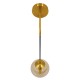 GloboStar® MADISON 01427 Μοντέρνο Φωτιστικό Τοίχου Απλίκα Μονόφωτο Χρυσό με Μελί Γυαλί Φ15 x Y54cm GloboStar® MADISON 01427 Μοντέρνο Φωτιστικό Τοίχου Απλίκα Μονόφωτο Χρυσό με Μελί Γυαλί Φ15 x Y54cm