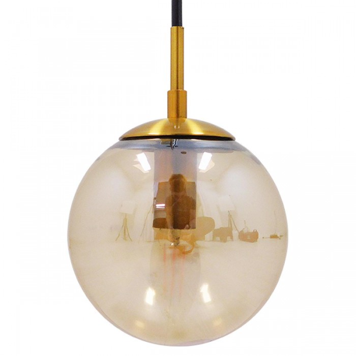 GloboStar® MADISON 01427 Μοντέρνο Φωτιστικό Τοίχου Απλίκα Μονόφωτο Χρυσό με Μελί Γυαλί Φ15 x Y54cm GloboStar® MADISON 01427 Μοντέρνο Φωτιστικό Τοίχου Απλίκα Μονόφωτο Χρυσό με Μελί Γυαλί Φ15 x Y54cm