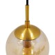 GloboStar® MADISON 01427 Μοντέρνο Φωτιστικό Τοίχου Απλίκα Μονόφωτο Χρυσό με Μελί Γυαλί Φ15 x Y54cm GloboStar® MADISON 01427 Μοντέρνο Φωτιστικό Τοίχου Απλίκα Μονόφωτο Χρυσό με Μελί Γυαλί Φ15 x Y54cm