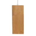 GloboStar® ELISE 01428 Μοντέρνο Κρεμαστό Φωτιστικό Οροφής Μονόφωτο 1 x E27 Μπεζ Ξύλινο Δρυς Μ20 x Π8 x Υ23cm