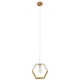 GloboStar® ELISE 01429 Μοντέρνο Κρεμαστό Φωτιστικό Οροφής Μονόφωτο 1 x E27 Μπεζ Ξύλινο Δρυς Μ26 x Π8 x Υ25cm