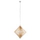 GloboStar® OCTAVE 01431 Μοντέρνο Κρεμαστό Φωτιστικό Οροφής Μονόφωτο 1 x E27 Μπεζ Ξύλινο Μ64 x Π64 x Y66cm GloboStar® OCTAVE 01431 Μοντέρνο Κρεμαστό Φωτιστικό Οροφής Μονόφωτο 1 x E27 Μπεζ Ξύλινο Μ64 x Π64 x Y66cm