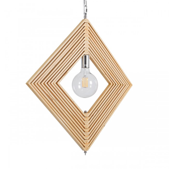 GloboStar® OCTAVE 01431 Μοντέρνο Κρεμαστό Φωτιστικό Οροφής Μονόφωτο 1 x E27 Μπεζ Ξύλινο Μ64 x Π64 x Y66cm GloboStar® OCTAVE 01431 Μοντέρνο Κρεμαστό Φωτιστικό Οροφής Μονόφωτο 1 x E27 Μπεζ Ξύλινο Μ64 x Π64 x Y66cm