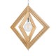 GloboStar® OCTAVE 01431 Μοντέρνο Κρεμαστό Φωτιστικό Οροφής Μονόφωτο 1 x E27 Μπεζ Ξύλινο Μ64 x Π64 x Y66cm GloboStar® OCTAVE 01431 Μοντέρνο Κρεμαστό Φωτιστικό Οροφής Μονόφωτο 1 x E27 Μπεζ Ξύλινο Μ64 x Π64 x Y66cm