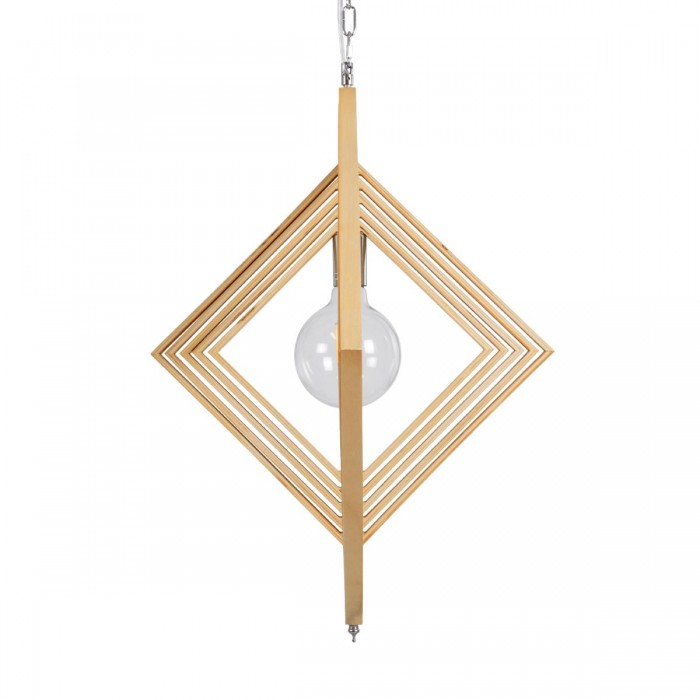 GloboStar® OCTAVE 01431 Μοντέρνο Κρεμαστό Φωτιστικό Οροφής Μονόφωτο 1 x E27 Μπεζ Ξύλινο Μ64 x Π64 x Y66cm GloboStar® OCTAVE 01431 Μοντέρνο Κρεμαστό Φωτιστικό Οροφής Μονόφωτο 1 x E27 Μπεζ Ξύλινο Μ64 x Π64 x Y66cm
