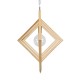 GloboStar® OCTAVE 01431 Μοντέρνο Κρεμαστό Φωτιστικό Οροφής Μονόφωτο 1 x E27 Μπεζ Ξύλινο Μ64 x Π64 x Y66cm GloboStar® OCTAVE 01431 Μοντέρνο Κρεμαστό Φωτιστικό Οροφής Μονόφωτο 1 x E27 Μπεζ Ξύλινο Μ64 x Π64 x Y66cm