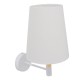 GloboStar® LYDFORD 01433 Μοντέρνο Φωτιστικό Τοίχου Απλίκα Μονόφωτο Λευκό με Μπέζ Ξύλο Μεταλλικό Φ20 x Y36cm GloboStar® LYDFORD 01433 Μοντέρνο Φωτιστικό Τοίχου Απλίκα Μονόφωτο Λευκό με Μπέζ Ξύλο Μεταλλικό Φ20 x Y36cm