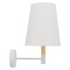 GloboStar® LYDFORD 01433 Μοντέρνο Φωτιστικό Τοίχου Απλίκα Μονόφωτο Λευκό με Μπέζ Ξύλο Μεταλλικό Φ20 x Y36cm GloboStar® LYDFORD 01433 Μοντέρνο Φωτιστικό Τοίχου Απλίκα Μονόφωτο Λευκό με Μπέζ Ξύλο Μεταλλικό Φ20 x Y36cm