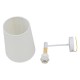 GloboStar® LYDFORD 01433 Μοντέρνο Φωτιστικό Τοίχου Απλίκα Μονόφωτο Λευκό με Μπέζ Ξύλο Μεταλλικό Φ20 x Y36cm GloboStar® LYDFORD 01433 Μοντέρνο Φωτιστικό Τοίχου Απλίκα Μονόφωτο Λευκό με Μπέζ Ξύλο Μεταλλικό Φ20 x Y36cm
