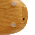 GloboStar® DRAPER 01437 Επαναφορτιζόμενο USB Φωτιστικό Γραφείου LED 6 Watt Μονόφωτο Μεταλλικό σε Απόχρωση Ξύλου με Μαύρο Καπέλο Λευκό Ημέρας 4500K