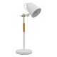 GloboStar® VERITY 01440 Μοντέρνο Επιτραπέζιο Φωτιστικό Πορτατίφ Μονόφωτο Λευκό Μεταλλικό με Ξύλινες Λεπτομέρειες Φ13 x Υ56cm GloboStar® VERITY 01440 Μοντέρνο Επιτραπέζιο Φωτιστικό Πορτατίφ Μονόφωτο Λευκό Μεταλλικό με Ξύλινες Λεπτομέρειες Φ13 x Υ56cm