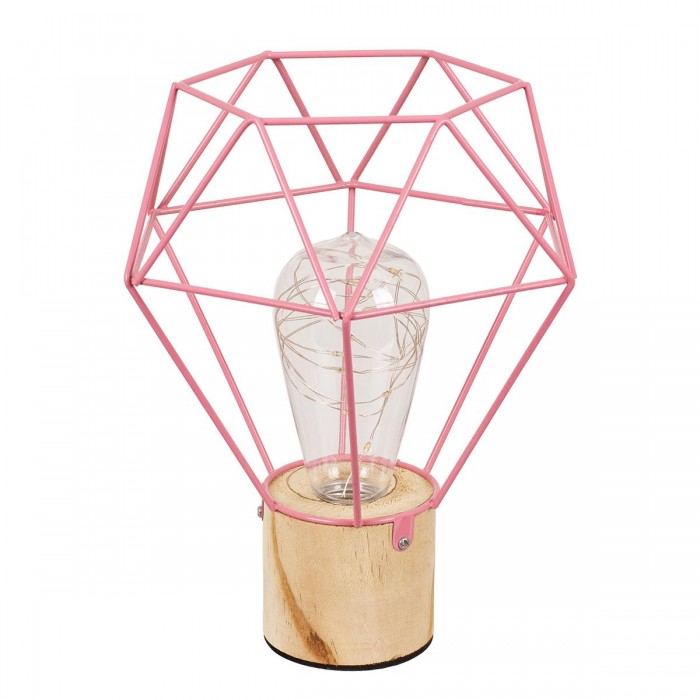 GloboStar® ANTLER 01442 Μοντέρνο Επιτραπέζιο Φωτιστικό Γραφείου LED USB DC 5V Μονόφωτο Μεταλλικό Ροζ με Ξύλινη Βάση Θερμό Λευκό 3000K Φ19 x Μ19 x Π19 x Υ23cm GloboStar® ANTLER 01442 Μοντέρνο Επιτραπέζιο Φωτιστικό Γραφείου LED USB DC 5V Μονόφωτο Μεταλλικό Ροζ με Ξύλινη Βάση Θερμό Λευκό 3000K Φ19 x Μ19 x Π19 x Υ23cm