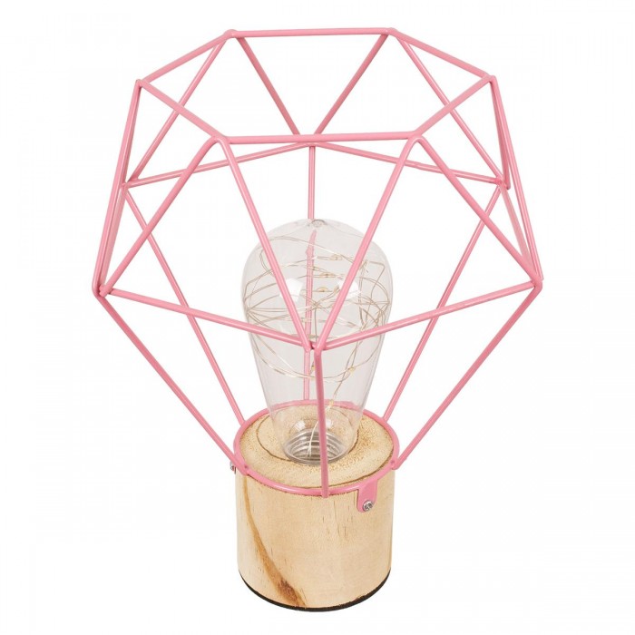 GloboStar® ANTLER 01442 Μοντέρνο Επιτραπέζιο Φωτιστικό Γραφείου LED USB DC 5V Μονόφωτο Μεταλλικό Ροζ με Ξύλινη Βάση Θερμό Λευκό 3000K Φ19 x Μ19 x Π19 x Υ23cm GloboStar® ANTLER 01442 Μοντέρνο Επιτραπέζιο Φωτιστικό Γραφείου LED USB DC 5V Μονόφωτο Μεταλλικό Ροζ με Ξύλινη Βάση Θερμό Λευκό 3000K Φ19 x Μ19 x Π19 x Υ23cm