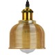 GloboStar® SEGRETO 01448 Vintage Κρεμαστό Φωτιστικό Οροφής Μονόφωτο 1 x E27 Χρυσό Γυάλινο Διάφανο Καμπάνα με Χρυσό Ντουί Φ14 x Υ18cm GloboStar® SEGRETO 01448 Vintage Κρεμαστό Φωτιστικό Οροφής Μονόφωτο 1 x E27 Χρυσό Γυάλινο Διάφανο Καμπάνα με Χρυσό Ντουί Φ14 x Υ18cm