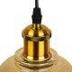 GloboStar® SEGRETO 01448 Vintage Κρεμαστό Φωτιστικό Οροφής Μονόφωτο 1 x E27 Χρυσό Γυάλινο Διάφανο Καμπάνα με Χρυσό Ντουί Φ14 x Υ18cm GloboStar® SEGRETO 01448 Vintage Κρεμαστό Φωτιστικό Οροφής Μονόφωτο 1 x E27 Χρυσό Γυάλινο Διάφανο Καμπάνα με Χρυσό Ντουί Φ14 x Υ18cm