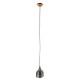 GloboStar® SEGRETO 01449 Vintage Κρεμαστό Φωτιστικό Οροφής Μονόφωτο 1 x E27 Μαύρο Γυάλινο Διάφανο Καμπάνα με Χρυσό Ντουί Φ14 x Υ18cm GloboStar® SEGRETO 01449 Vintage Κρεμαστό Φωτιστικό Οροφής Μονόφωτο 1 x E27 Μαύρο Γυάλινο Διάφανο Καμπάνα με Χρυσό Ντουί Φ14 x Υ18cm