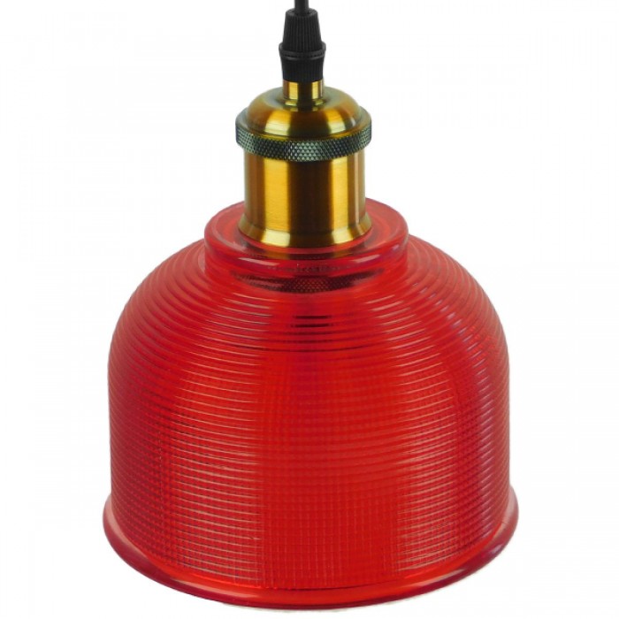 GloboStar® SEGRETO 01450 Vintage Κρεμαστό Φωτιστικό Οροφής Μονόφωτο 1 x E27 Κόκκινο Γυάλινο Διάφανο Καμπάνα με Χρυσό Ντουί Φ14 x Υ18cm GloboStar® SEGRETO 01450 Vintage Κρεμαστό Φωτιστικό Οροφής Μονόφωτο 1 x E27 Κόκκινο Γυάλινο Διάφανο Καμπάνα με Χρυσό Ντουί Φ14 x Υ18cm