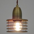 GloboStar® MANHATTAN 01454 Μοντέρνο Industrial Κρεμαστό Φωτιστικό Οροφής Μονόφωτο 1 x E27 Μεταλλικό Χρυσό Καμπάνα Φ11 x Υ14cm