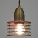 GloboStar® MANHATTAN 01454 Μοντέρνο Industrial Κρεμαστό Φωτιστικό Οροφής Μονόφωτο 1 x E27 Μεταλλικό Χρυσό Καμπάνα Φ11 x Υ14cm