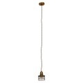 GloboStar® MANHATTAN 01454 Μοντέρνο Industrial Κρεμαστό Φωτιστικό Οροφής Μονόφωτο 1 x E27 Μεταλλικό Χρυσό Καμπάνα Φ11 x Υ14cm