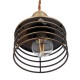 GloboStar® MANHATTAN 01454 Μοντέρνο Industrial Κρεμαστό Φωτιστικό Οροφής Μονόφωτο 1 x E27 Μεταλλικό Χρυσό Καμπάνα Φ11 x Υ14cm