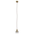 GloboStar® MANHATTAN 01455 Μοντέρνο Industrial Κρεμαστό Φωτιστικό Οροφής Μονόφωτο 1 x E27 Μεταλλικό Μπρούτζινο Καμπάνα Φ11 x Υ14cm