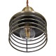 GloboStar® MANHATTAN 01455 Μοντέρνο Industrial Κρεμαστό Φωτιστικό Οροφής Μονόφωτο 1 x E27 Μεταλλικό Μπρούτζινο Καμπάνα Φ11 x Υ14cm