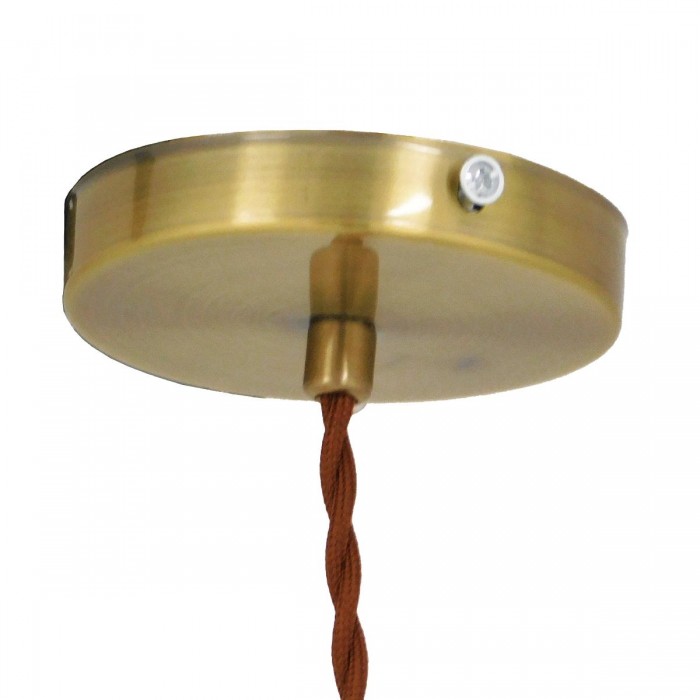 GloboStar® MANHATTAN 01455 Μοντέρνο Industrial Κρεμαστό Φωτιστικό Οροφής Μονόφωτο 1 x E27 Μεταλλικό Μπρούτζινο Καμπάνα Φ11 x Υ14cm