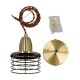 GloboStar® MANHATTAN 01455 Μοντέρνο Industrial Κρεμαστό Φωτιστικό Οροφής Μονόφωτο 1 x E27 Μεταλλικό Μπρούτζινο Καμπάνα Φ11 x Υ14cm