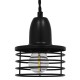 GloboStar® MANHATTAN 01456 Μοντέρνο Industrial Κρεμαστό Φωτιστικό Οροφής Μονόφωτο 1 x E27 Μεταλλικό Μαύρο Καμπάνα Φ11 x Υ14cm