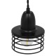 GloboStar® MANHATTAN 01456 Μοντέρνο Industrial Κρεμαστό Φωτιστικό Οροφής Μονόφωτο 1 x E27 Μεταλλικό Μαύρο Καμπάνα Φ11 x Υ14cm