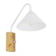 GloboStar® ALESSIA 01458 Μοντέρνο Φωτιστικό Τοίχου Απλίκα Μονόφωτο Λευκό με Ξύλινη Βάση και Διακόπτη ON/OFF Μεταλλικό Φ18 x Y29cm GloboStar® ALESSIA 01458 Μοντέρνο Φωτιστικό Τοίχου Απλίκα Μονόφωτο Λευκό με Ξύλινη Βάση και Διακόπτη ON/OFF Μεταλλικό Φ18 x Y29cm