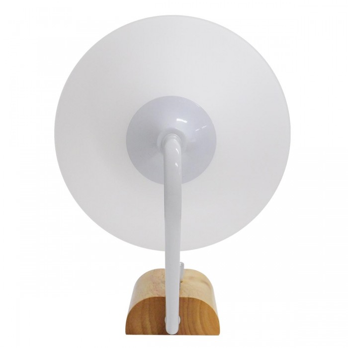 GloboStar® ALESSIA 01458 Μοντέρνο Φωτιστικό Τοίχου Απλίκα Μονόφωτο Λευκό με Ξύλινη Βάση και Διακόπτη ON/OFF Μεταλλικό Φ18 x Y29cm GloboStar® ALESSIA 01458 Μοντέρνο Φωτιστικό Τοίχου Απλίκα Μονόφωτο Λευκό με Ξύλινη Βάση και Διακόπτη ON/OFF Μεταλλικό Φ18 x Y29cm