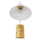 GloboStar® ALESSIA 01458 Μοντέρνο Φωτιστικό Τοίχου Απλίκα Μονόφωτο Λευκό με Ξύλινη Βάση και Διακόπτη ON/OFF Μεταλλικό Φ18 x Y29cm GloboStar® ALESSIA 01458 Μοντέρνο Φωτιστικό Τοίχου Απλίκα Μονόφωτο Λευκό με Ξύλινη Βάση και Διακόπτη ON/OFF Μεταλλικό Φ18 x Y29cm