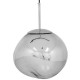 GloboStar® DIXAR 01464 Μοντέρνο Κρεμαστό Φωτιστικό Οροφής Μονόφωτο 1 x E27 Γυάλινο Ασημί Νίκελ Φ36 x Υ45cm GloboStar® DIXAR 01464 Μοντέρνο Κρεμαστό Φωτιστικό Οροφής Μονόφωτο 1 x E27 Γυάλινο Ασημί Νίκελ Φ36 x Υ45cm